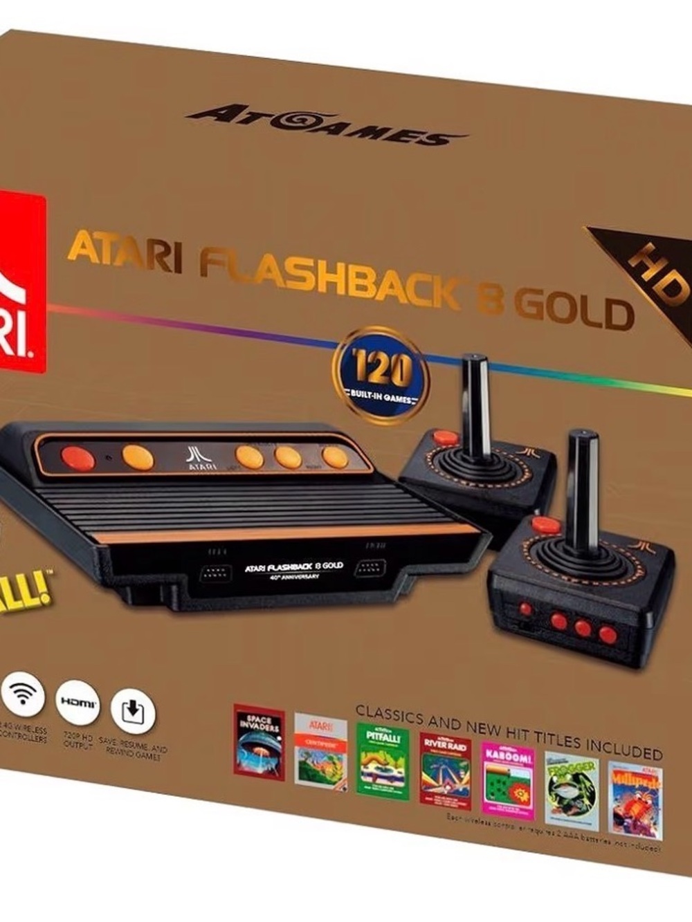 Atari Flashback 8 Gold Deluxe Console - anniversary edition